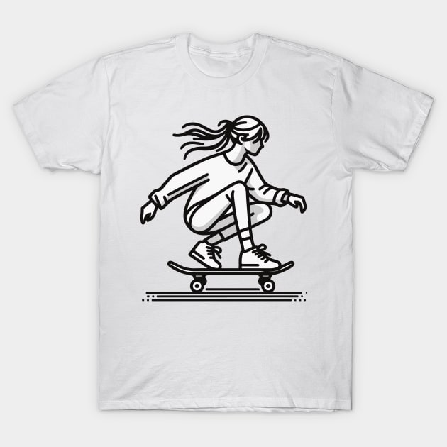 Skater Girl T-Shirt by Green Dreads